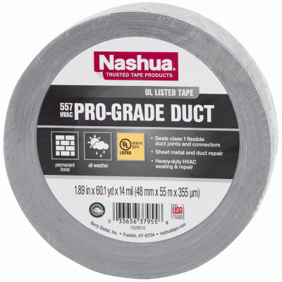 COVALENCE SPECIALTIES ADHESIVES LLC, Nashua 1.89 in. W X 60.1 yd L Silver Duct Tape