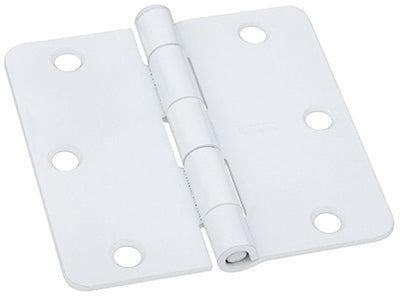 NATIONAL MFG SALES CO, National Hardware 3.5 in. L Charnière de porte blanche 3 pk