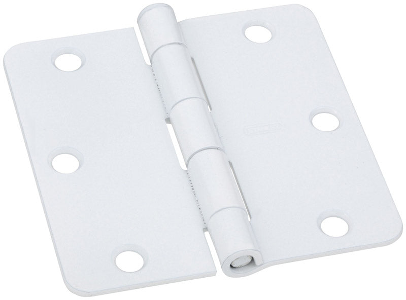 NATIONAL MFG SALES CO, National Hardware 3.5 in. L Charnière de porte blanche 3 pk