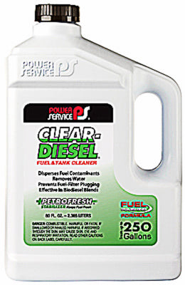 Power Service, Nettoyant pour réservoir et carburant diesel, 80-oz.