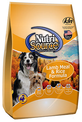 NutriSource, Nourriture sèche pour chien, adulte, agneau et riz, 33-Lbs.