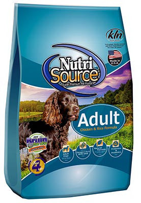 NutriSource, Nourriture sèche pour chiens, adulte, poulet, 33 livres.