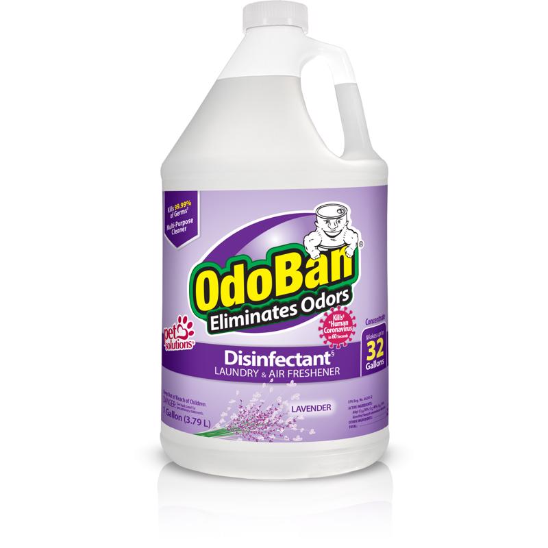 CLEAN CONTROL CORP, OdoBan Lavender Scent Disinfectant Laundry & Air Freshener 1 gal (Pack de 4)