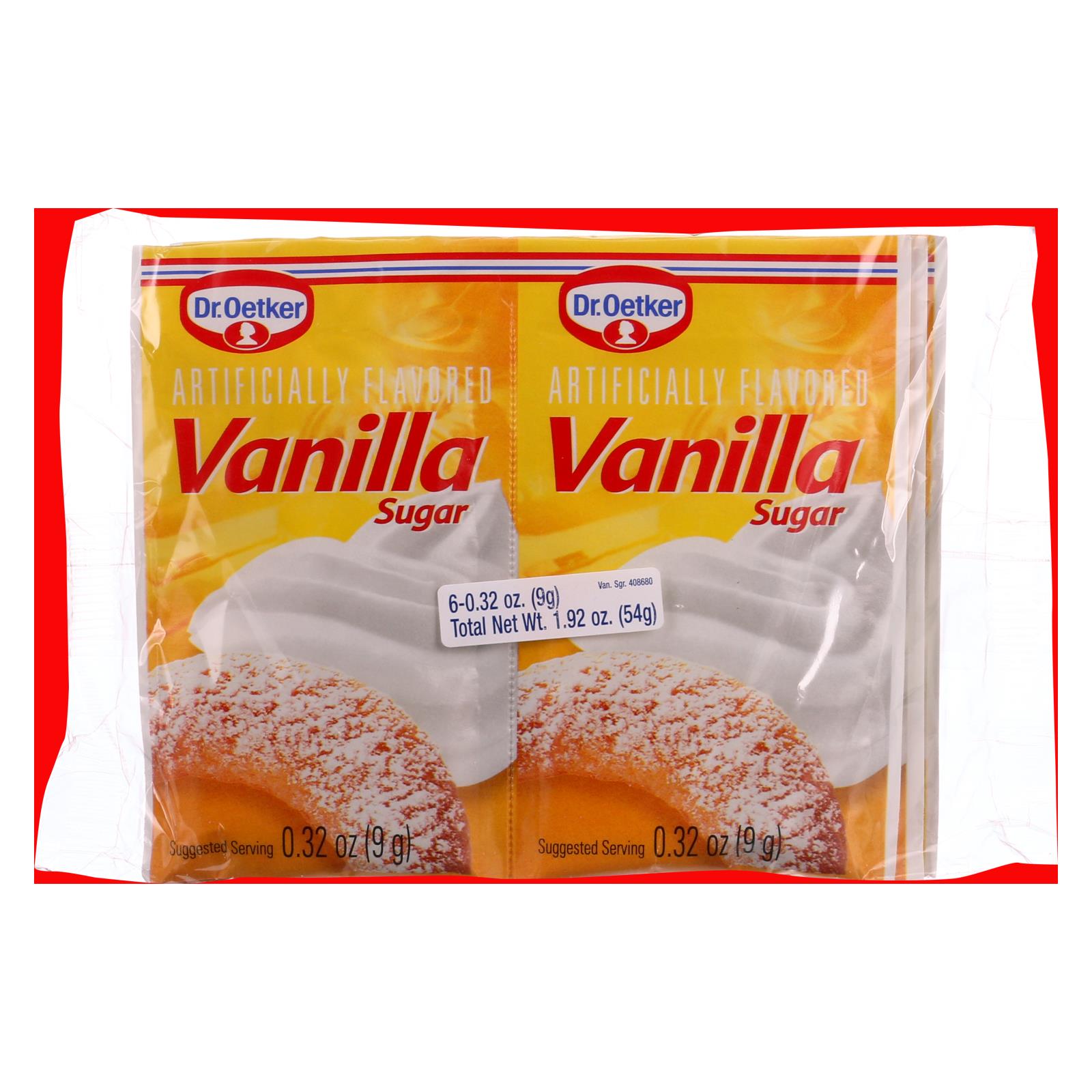 Oetker Organics, Oetker Organics Sucre Vanille - Artificiellement aromatisé - 1.92 oz - Caisse de 12 (Paquet de 12)