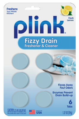 LES MARQUES SUMMIT, Plink Tablet Drain Freshener and Cleaner 6 oz (paquet de 12)