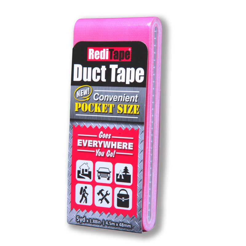 DANCO INC, RediTape 1.88 in. W x 5 L Pink Solid Pocket-Size Duct Tape (paquet de 10)