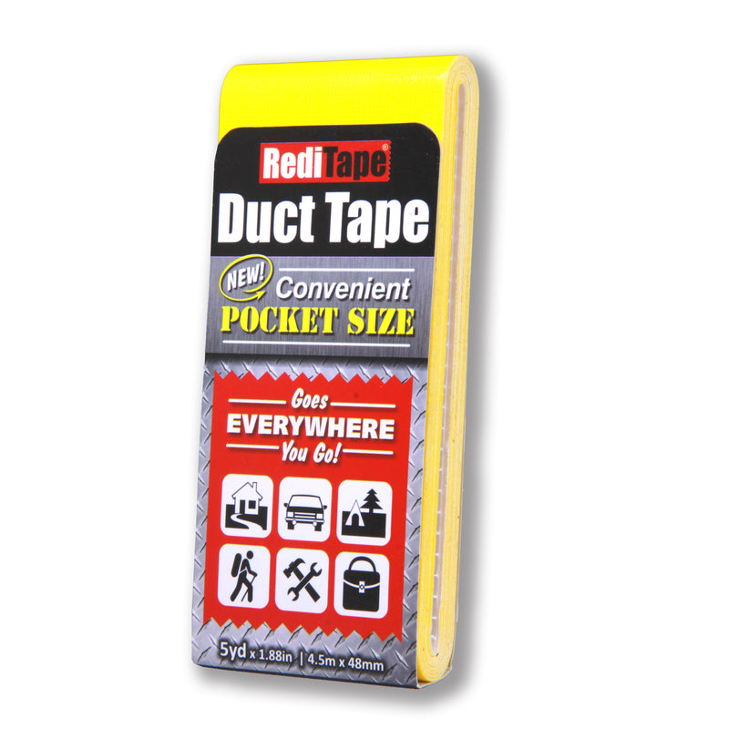 DANCO INC, RediTape 1.88 in. W x 5 yd. L Yellow Solid Pocket-Size Duct Tape (paquet de 10)