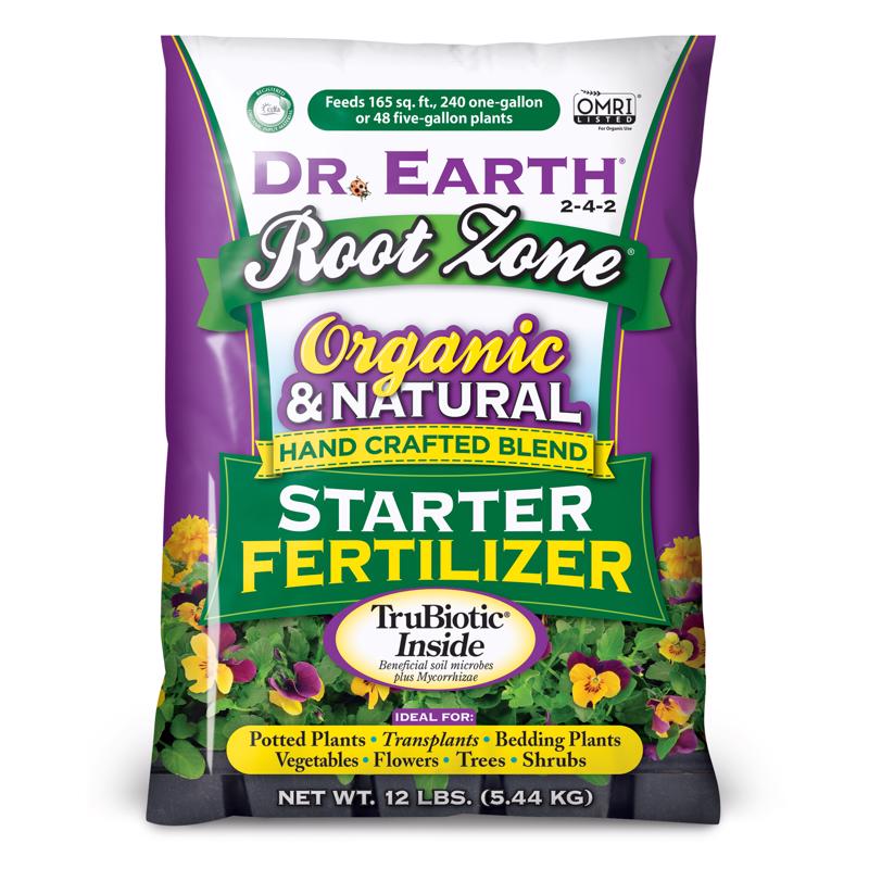 DR EARTH INC, Root Zone Organic All Purpose 2-4-2 Plant Fertilizer 12 lb