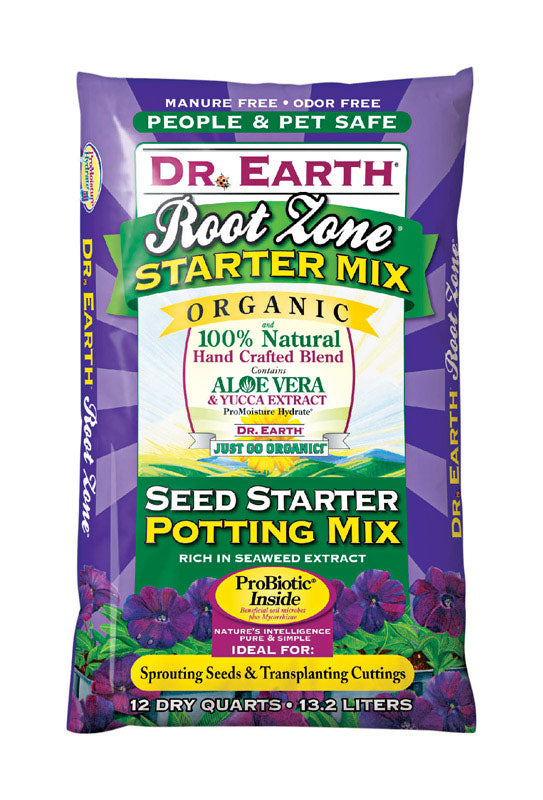 DR EARTH INC, Root Zone Organic All Purpose Seed Starting Mix 12 qt