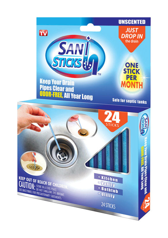 HAMPTON DIRECT, Sani Sticks No Scentrated Deodorizing Multi-Purpose Cleaner Stick (paquet de 6)