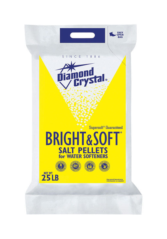 CARGILL SALT, Sel pour adoucisseur d'eau Diamond Crystal Bright & Soft 25 lb