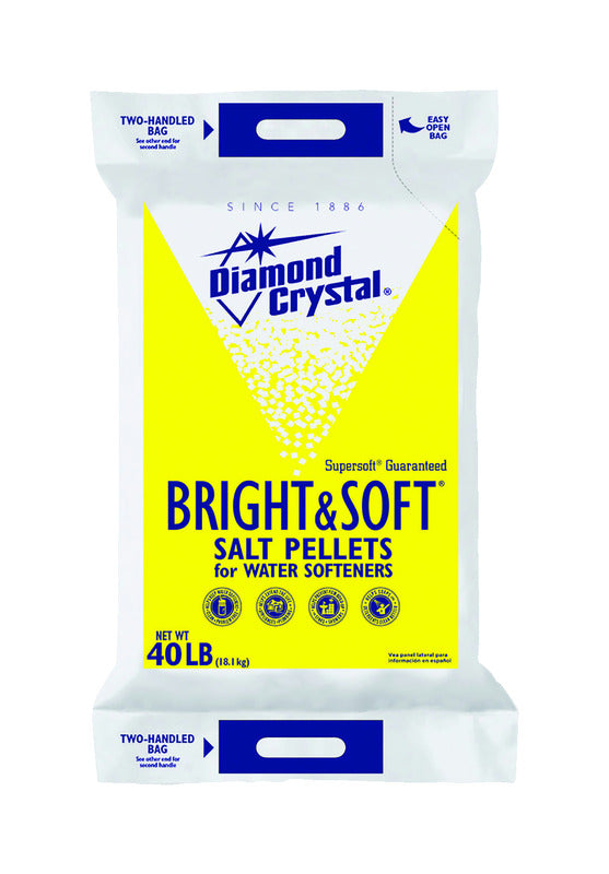 CARGILL SALT, Sel pour adoucisseur d'eau Diamond Crystal Bright & Soft 40 lbs.