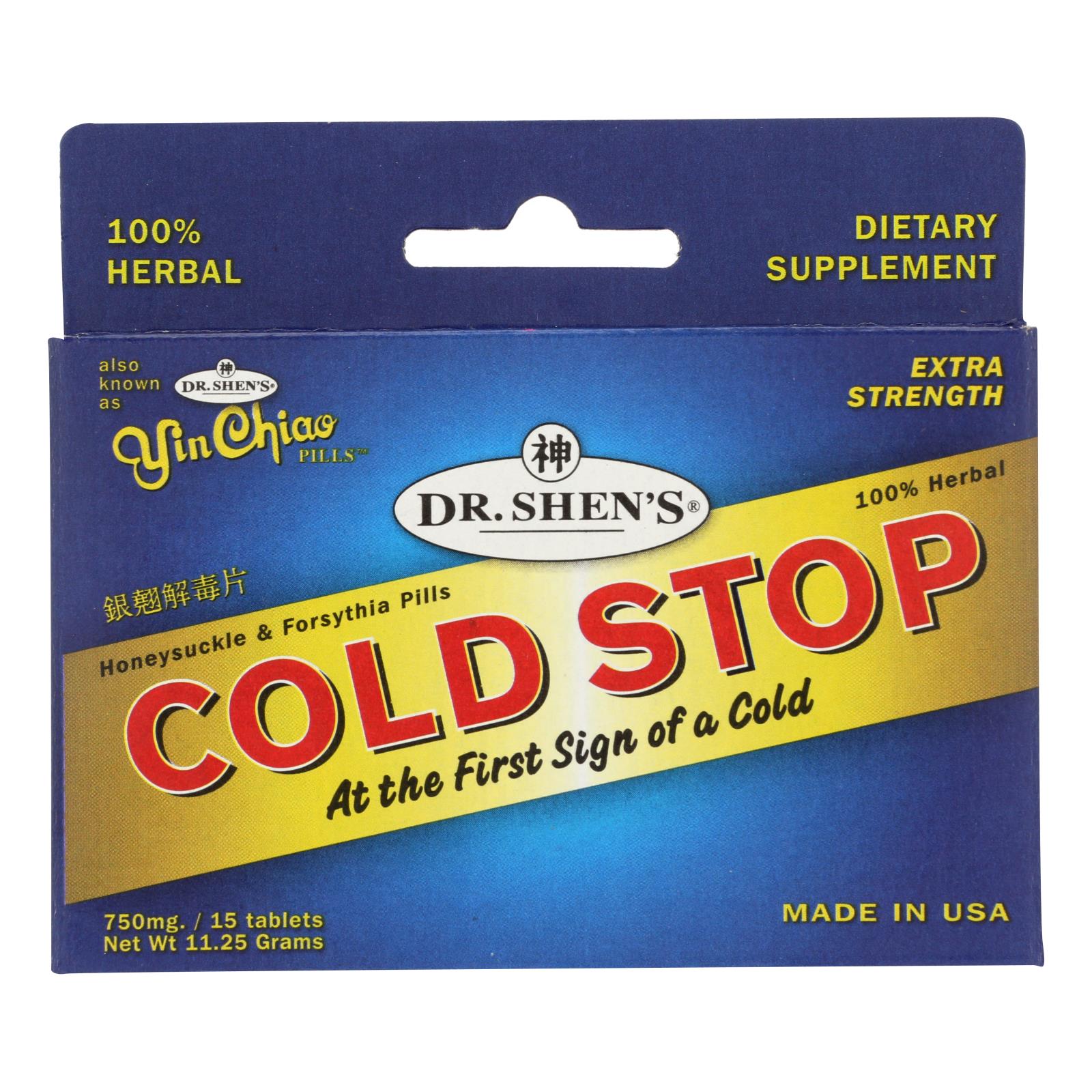 Dr. Shen'S, Shen's Coldstop Comprimés - 1 chacun - 15 comprimés