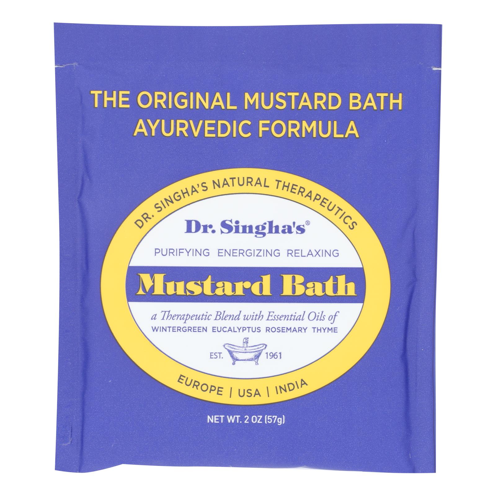 Dr. Singha'S, Singha's Mustard Bath - Caisse de 14 - 2 OZ (paquet de 14)