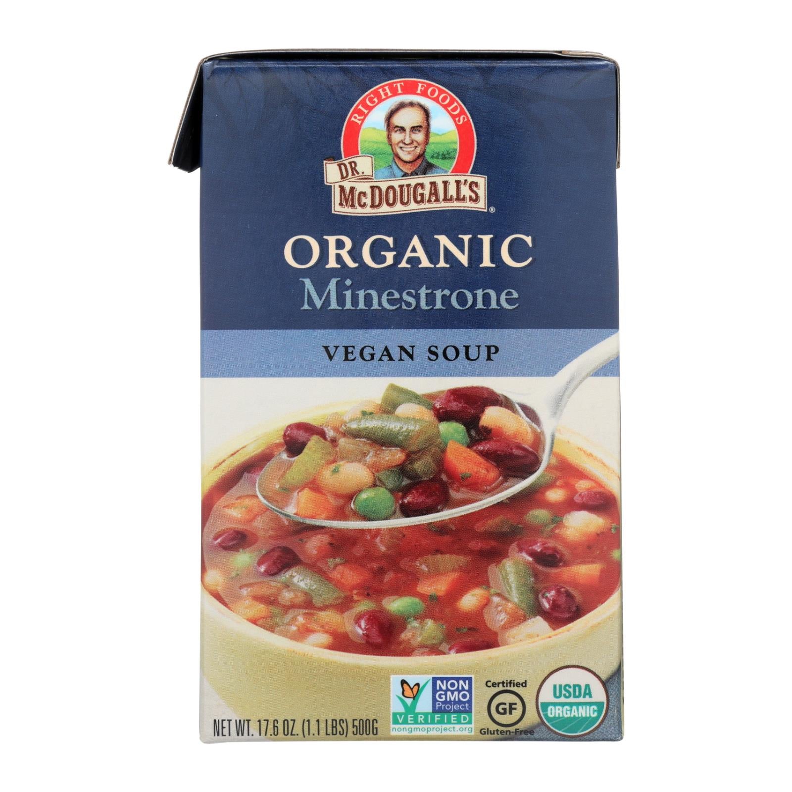 Dr. Mcdougall'S, Soupe Minestrone biologique du Dr McDougall - caisse de 6 - 17.6 oz (paquet de 6)