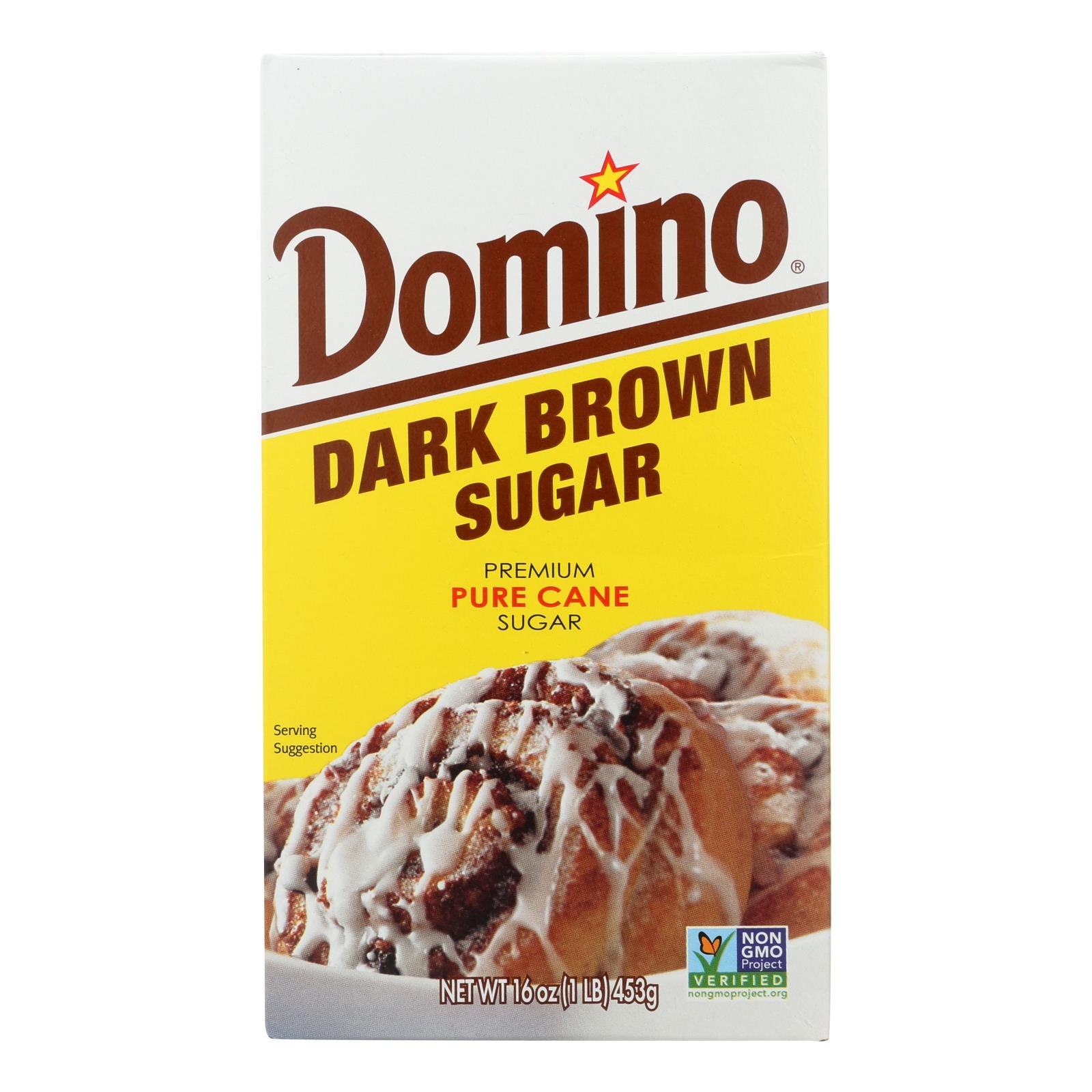 Domino, Sucre Domino - Marron foncé - Caisse de 24 - 1 Lb (Paquet de 24)