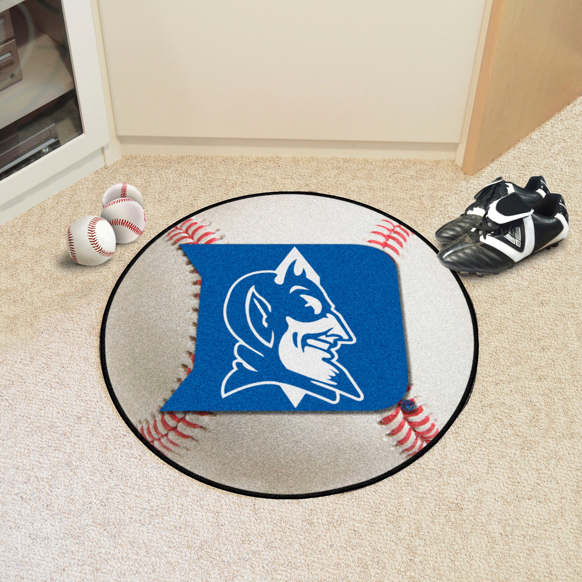 FANMATS, Tapis de baseball des Blue Devils de Duke University - 27in. Diamètre