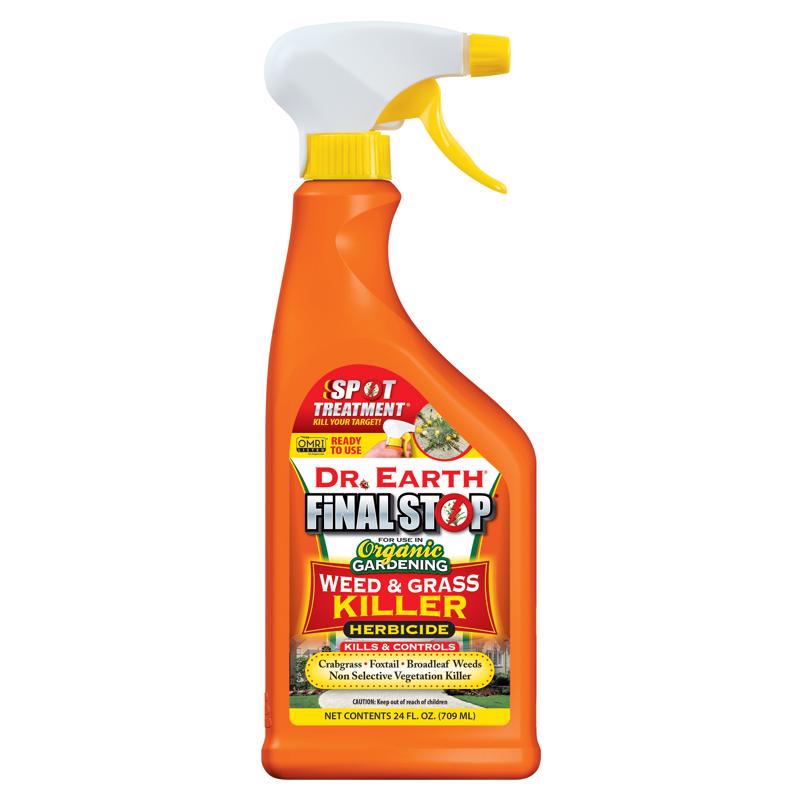 DR EARTH INC, Terre Dr. Final Stop Herbicide pour pelouse et mauvaises herbes RTU liquide 24 oz