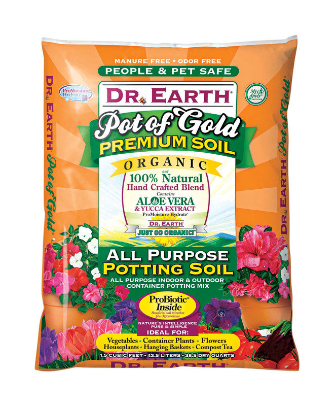 DR EARTH INC, Terre Dr. Pot of Gold Organic Potting Soil 1.5 cu. ft.