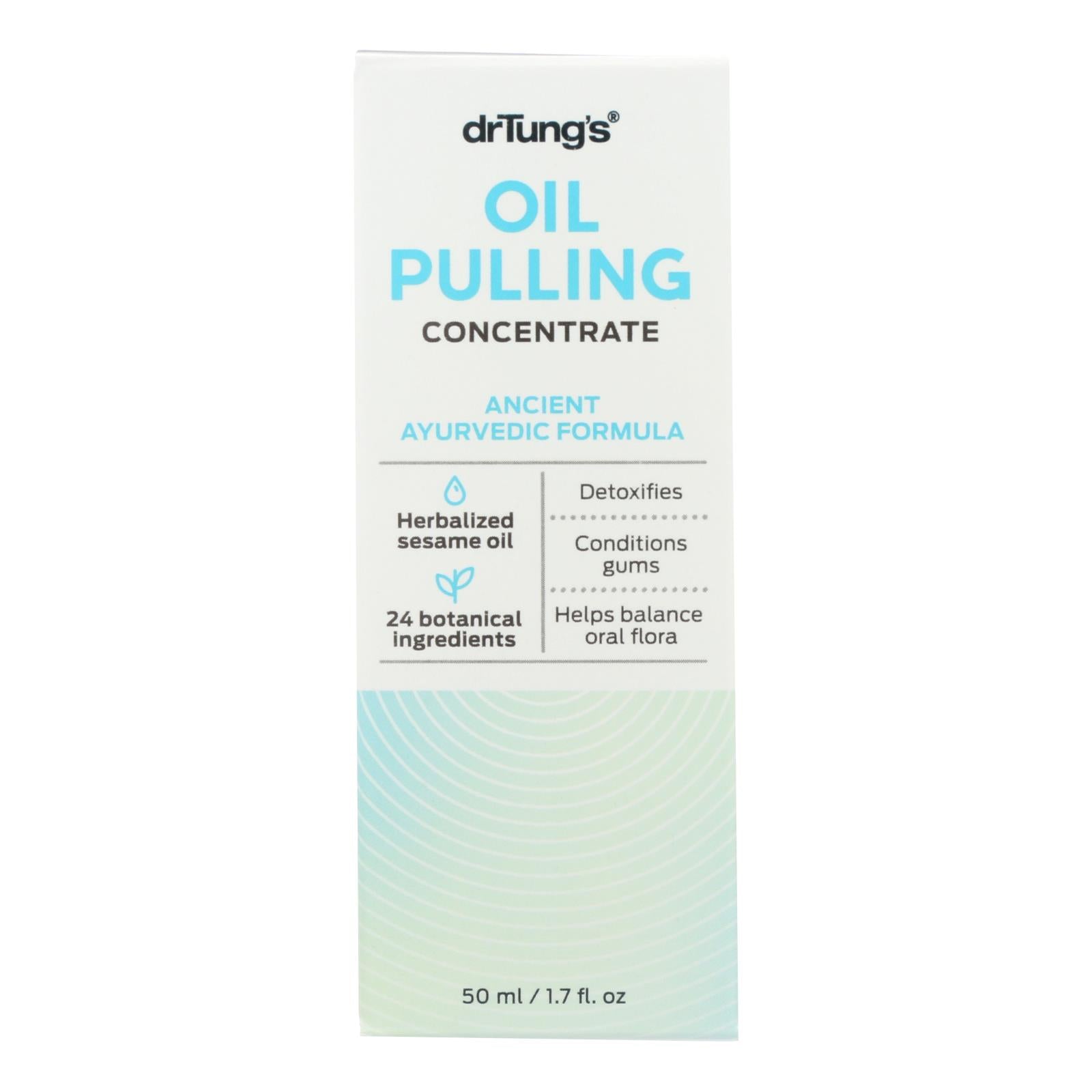 Dr. Tung'S, Tung's Oil Pulling - Ancienne formule ayurvédique - Lot de 12 - 1.7 oz (Lot de 12)