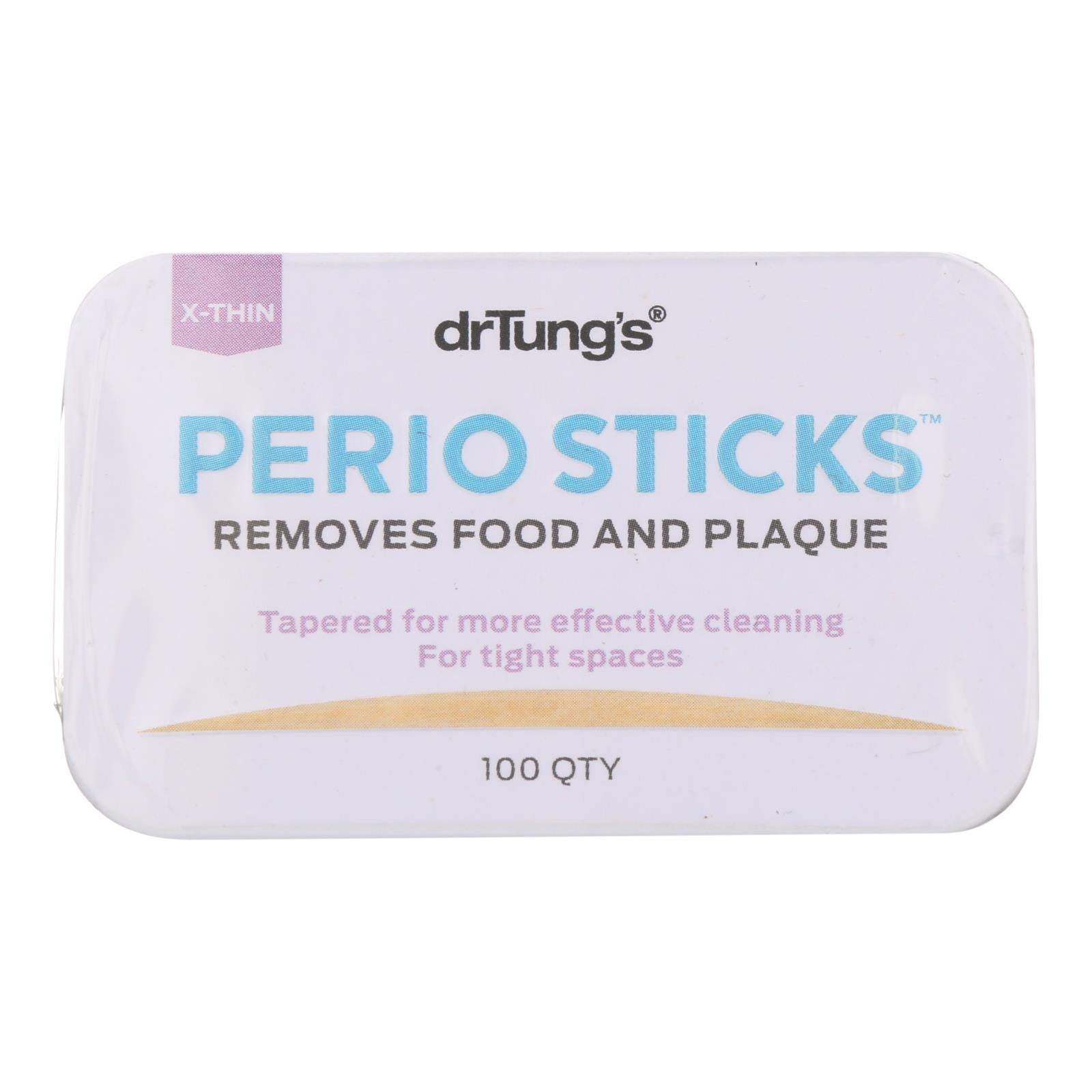 Dr. Tung'S, Tung's Perio Sticks - Extra Thin - Case of 6 - 100 Pack (Pack of 6)