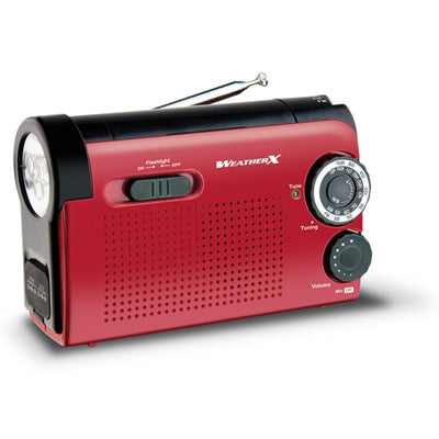 PPE INC, WeatherX 3000 lm Red LED Weather Alert Radio Flashlight AA Battery