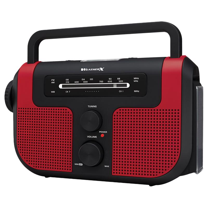 PPE INC, WeatherX 3000 lm Red LED Weather Alert Radio Flashlight AA Battery