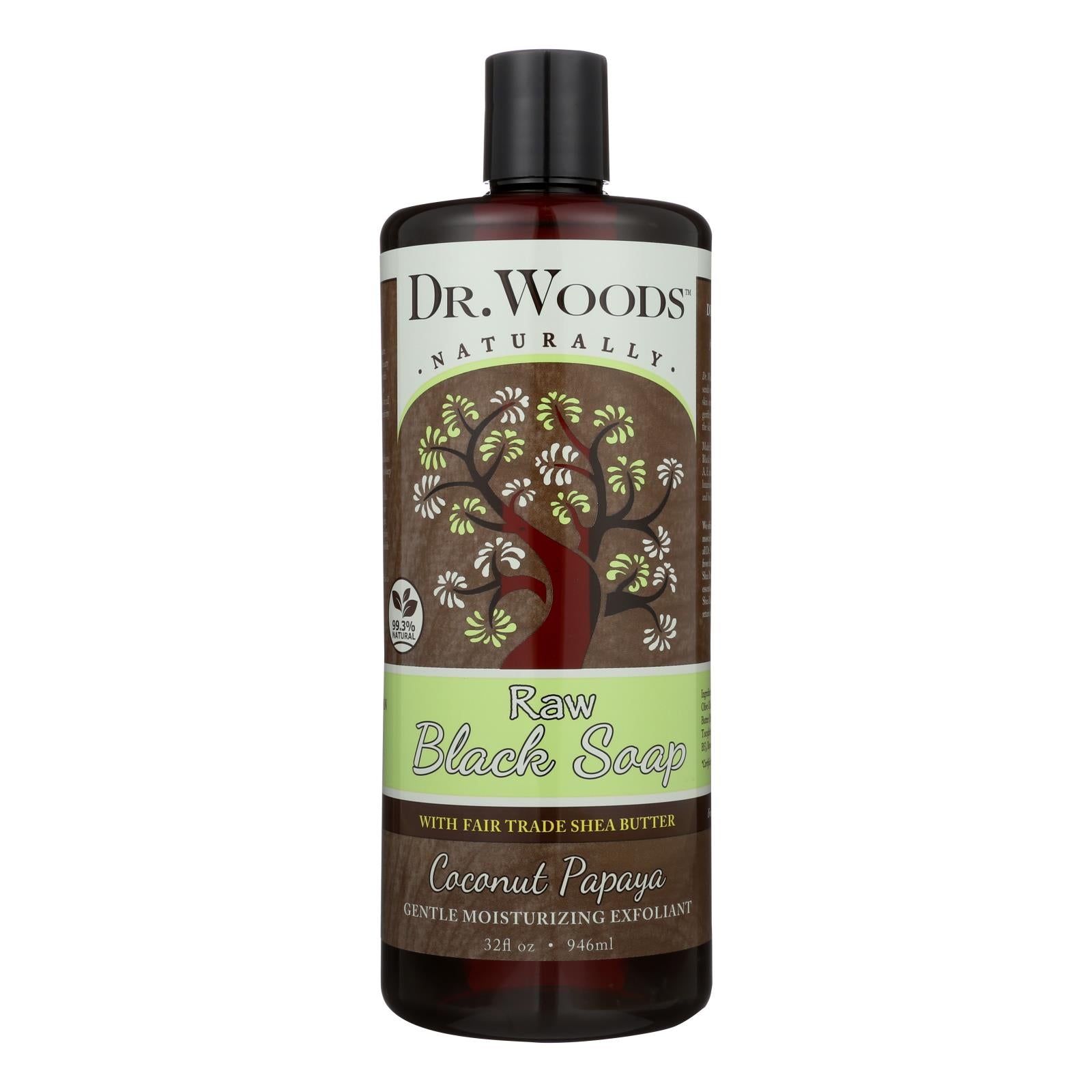 Dr. Woods, Woods Naturals Savon noir - Karité Vision - Noix de coco - 32 oz