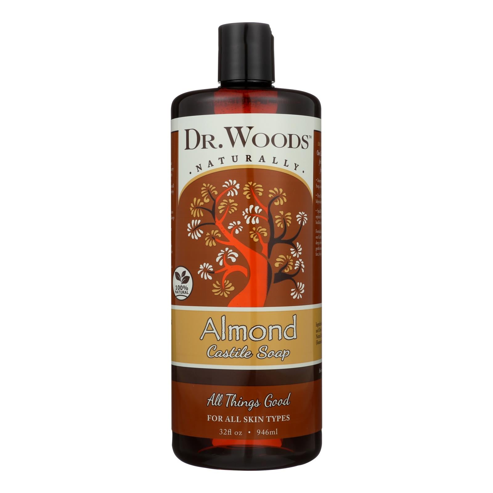 Dr. Woods, Woods Pure Castile Soap Almond - 32 fl oz