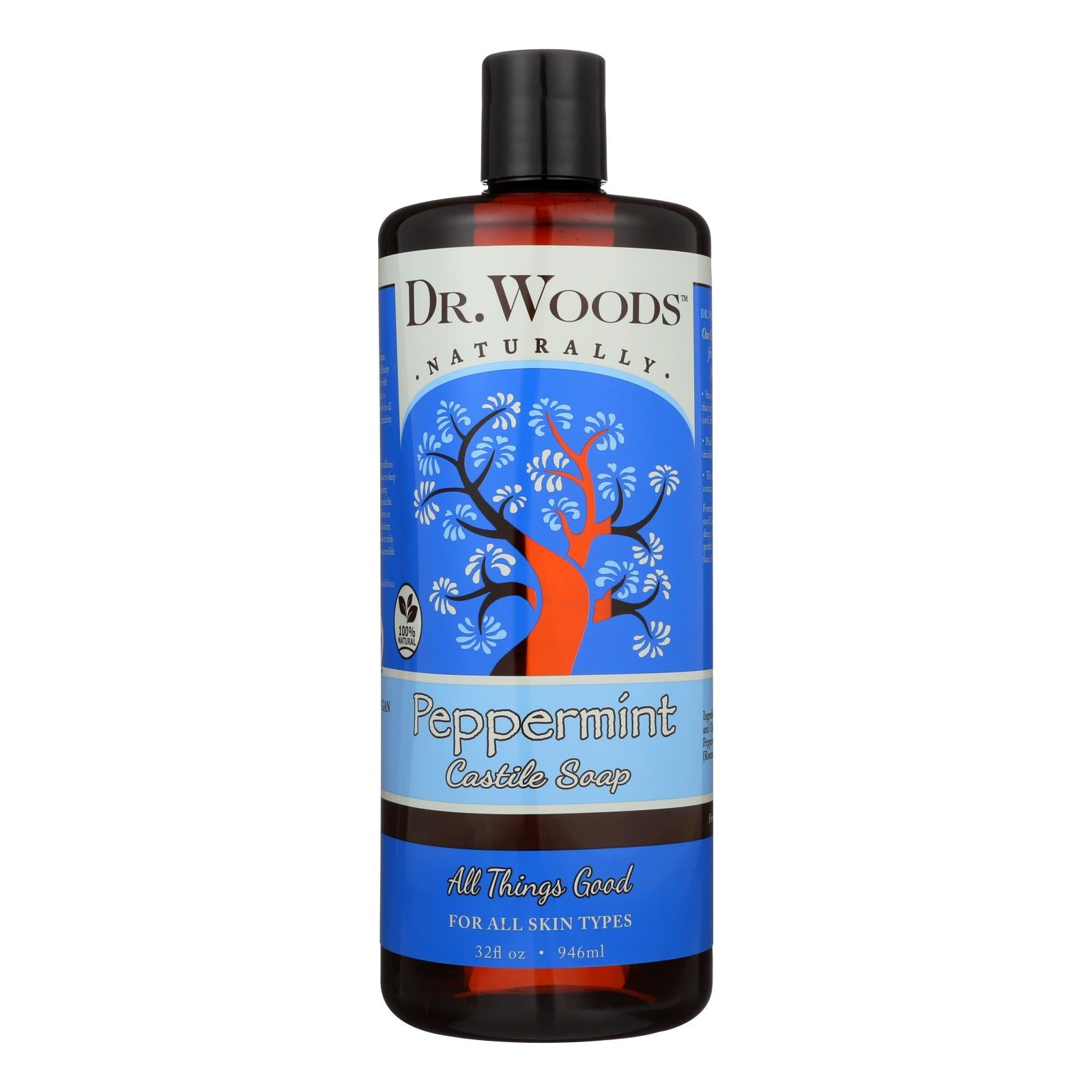 Dr. Woods, Woods Pure Castile Soap Peppermint - 32 fl oz