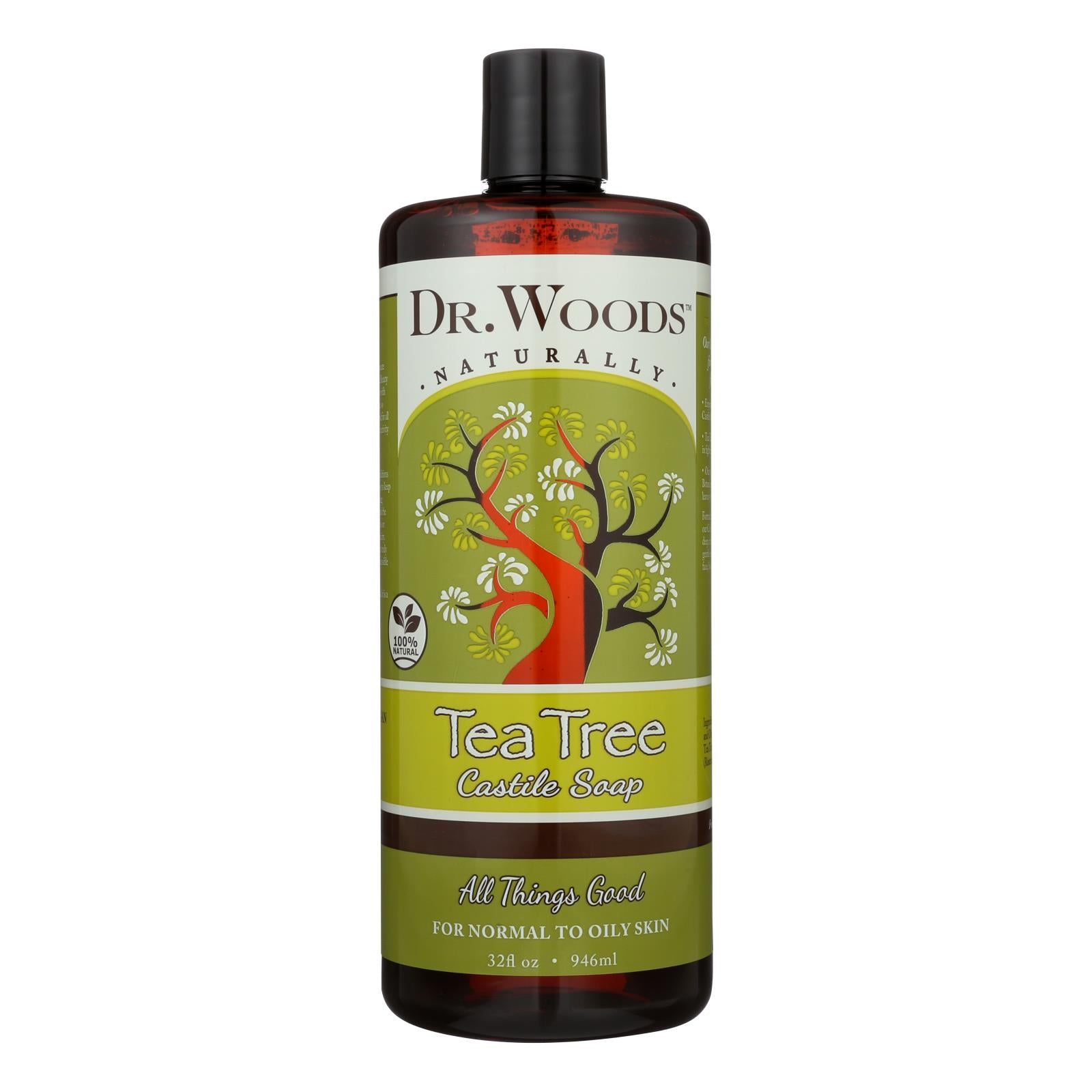 Dr. Woods, Woods Pure Castile Soap Tea Tree - 32 fl oz