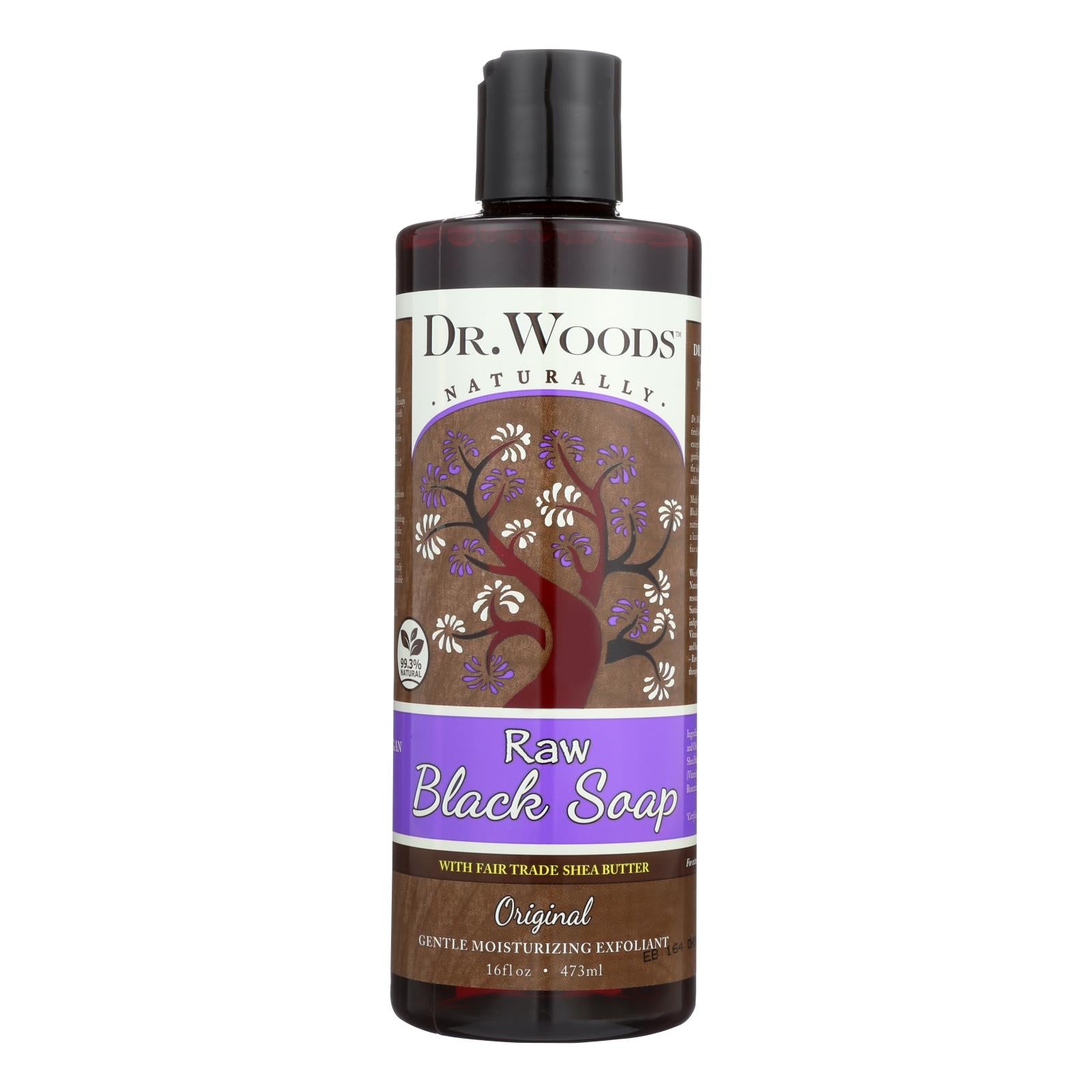 Dr. Woods, Woods Shea Vision Pure Black Soap with Organic Shea Butter - 16 fl oz