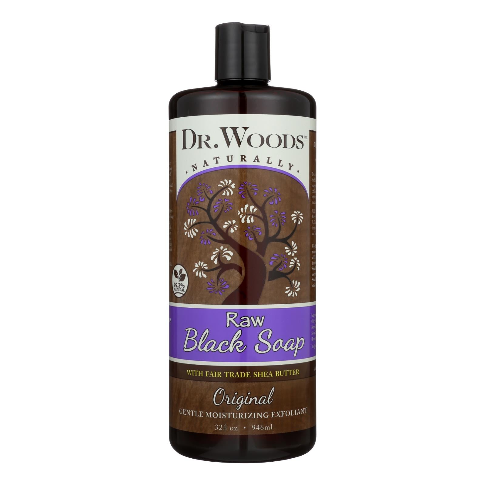 Dr. Woods, Woods Shea Vision Pure Black Soap with Organic Shea Butter - 32 fl oz