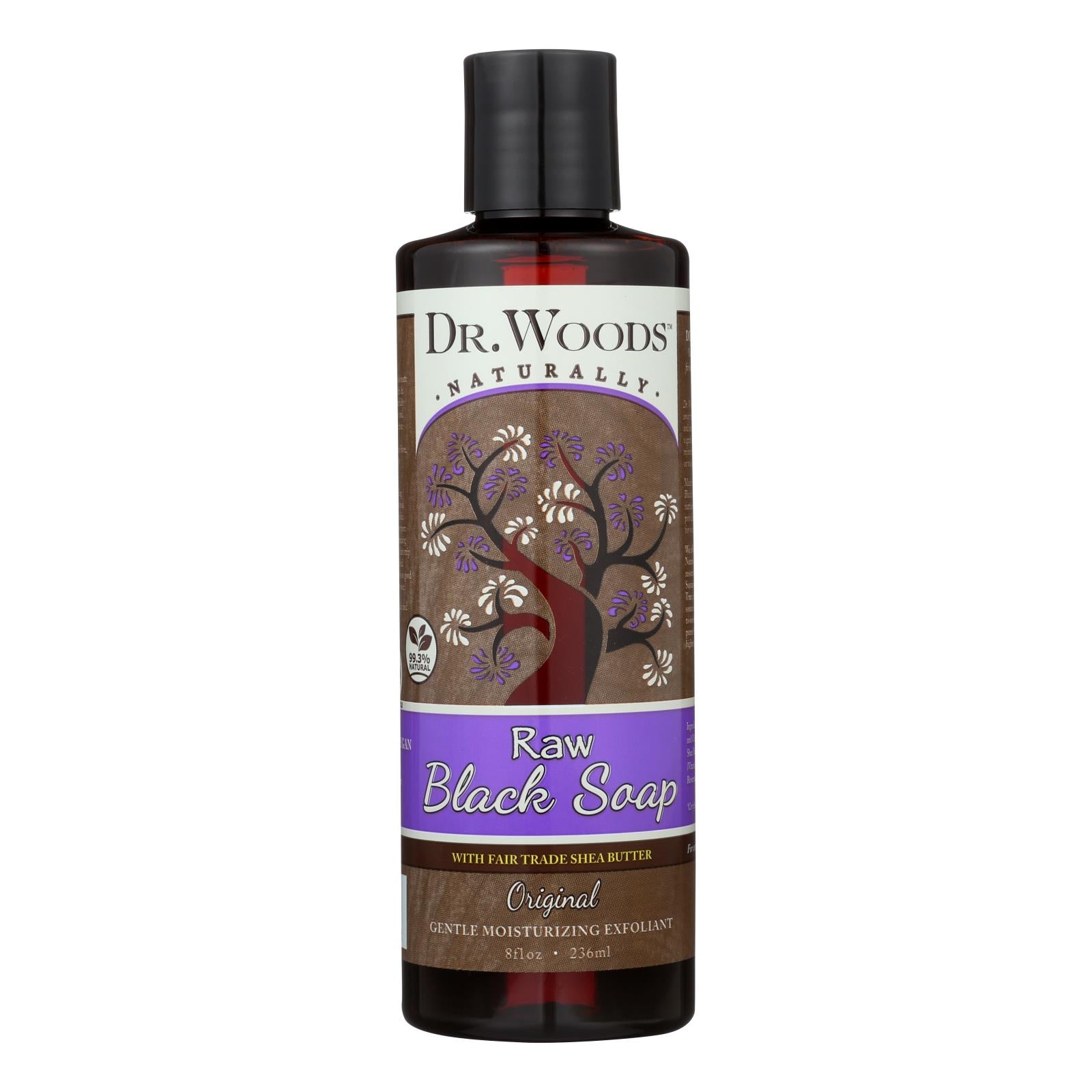 Dr. Woods, Woods Shea Vision Pure Black Soap with Organic Shea Butter - 8 fl oz