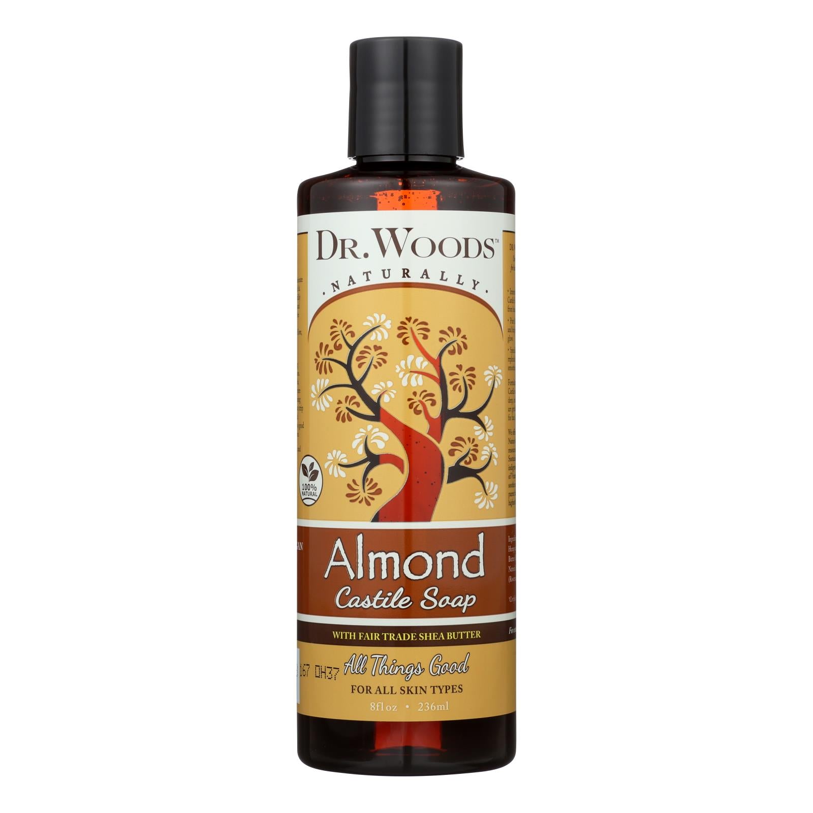 Dr. Woods, Woods Shea Vision Pure Castile Soap Almond with Organic Shea Butter - 8 fl oz