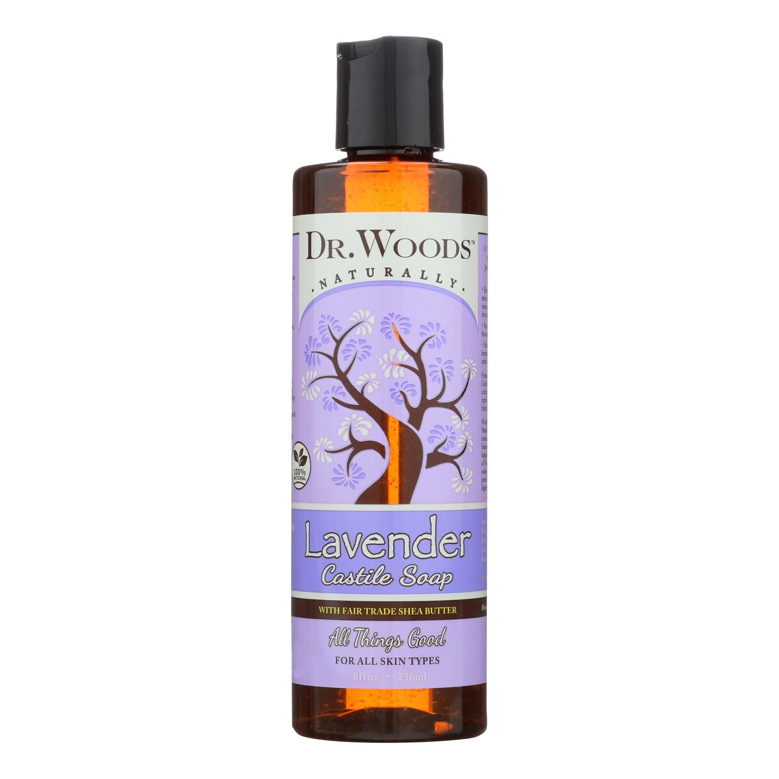 Dr. Woods, Woods Shea Vision Pure Castile Soap Lavender with Organic Shea Butter - 8 fl oz