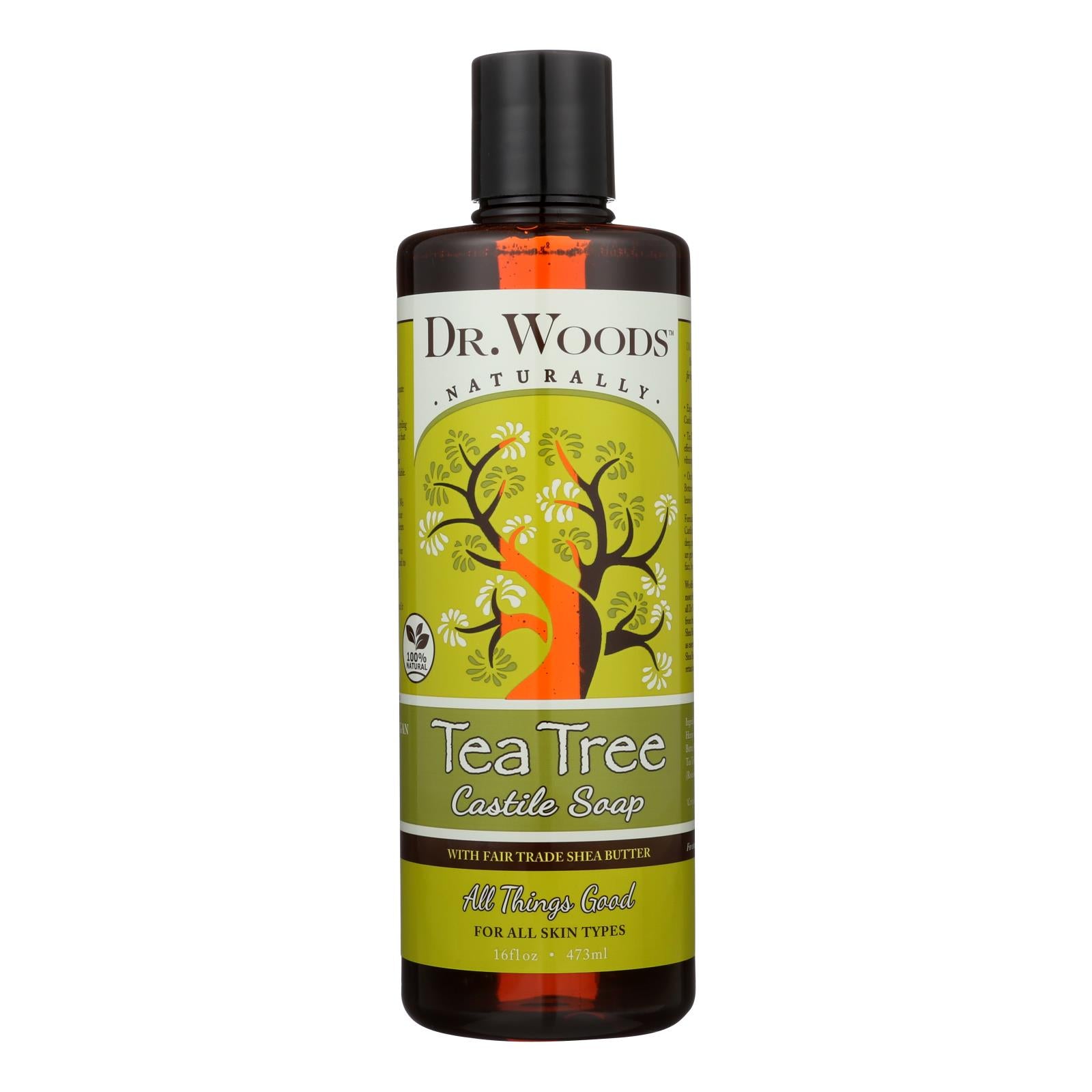 Dr. Woods, Woods Shea Vision Pure Castile Soap Tea Tree - 16 fl oz