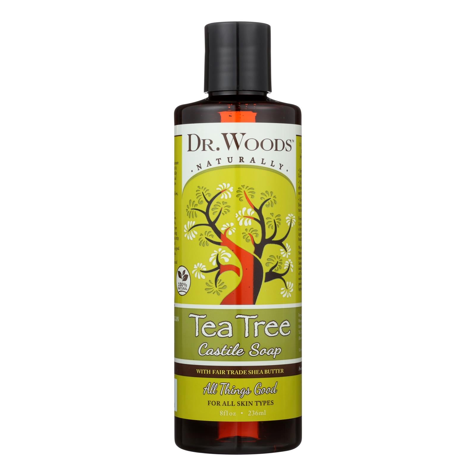 Dr. Woods, Woods Shea Vision Pure Castile Soap Tea Tree - 8 fl oz