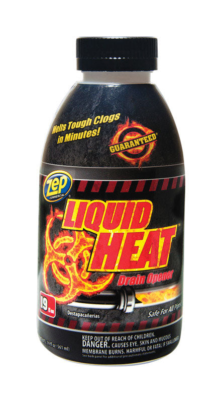 Zep, Zep Liquid Heat Liquid Drain Opener 19 oz (paquet de 12)